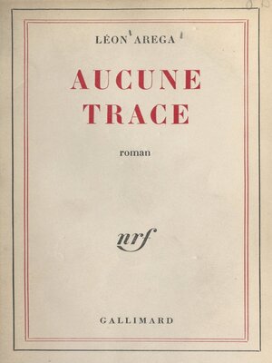 cover image of Aucune trace